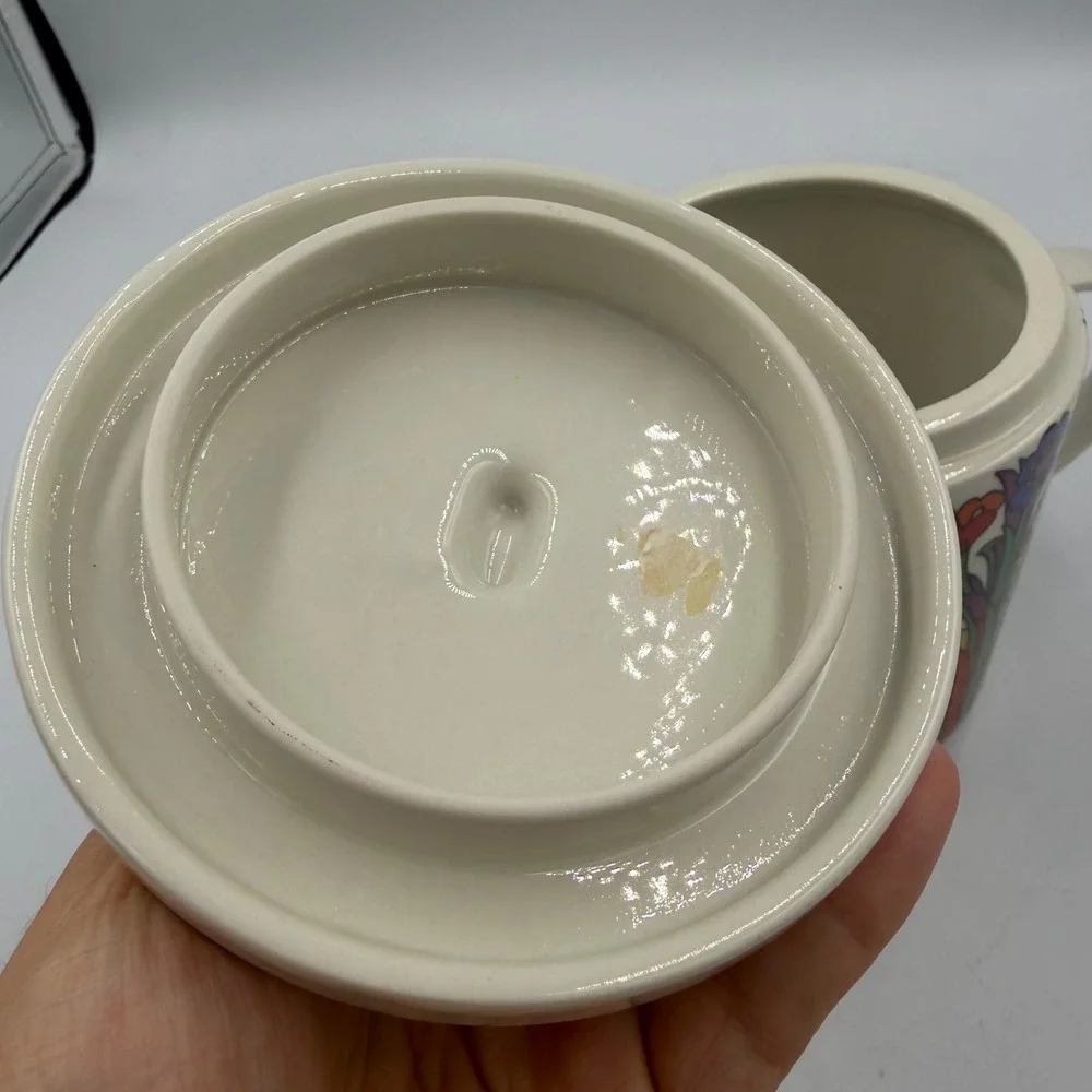 Villeroy & Boch Acapulco Teapot w Lid Vintage 1970s Luxembourg Mexican Design